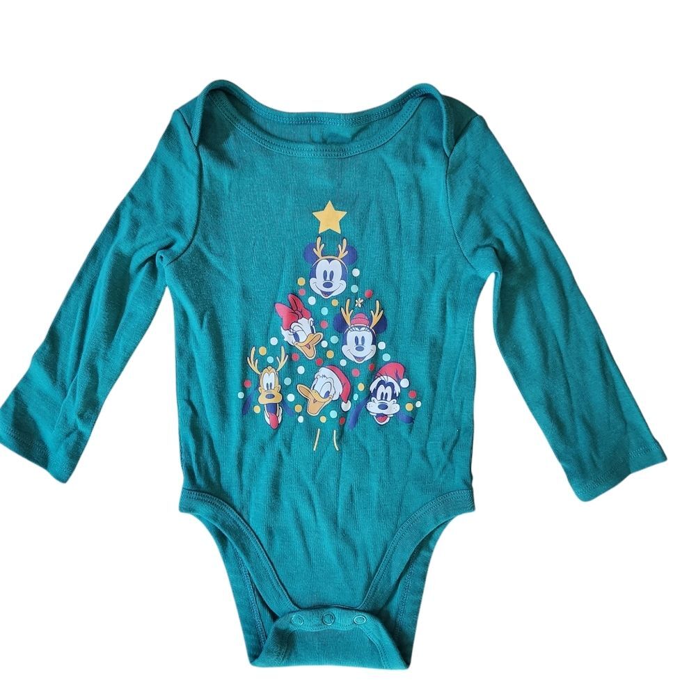 Jumping Beans Disney's Mickey & Friends Baby Long Sleeve Bodysuit Size 12 months